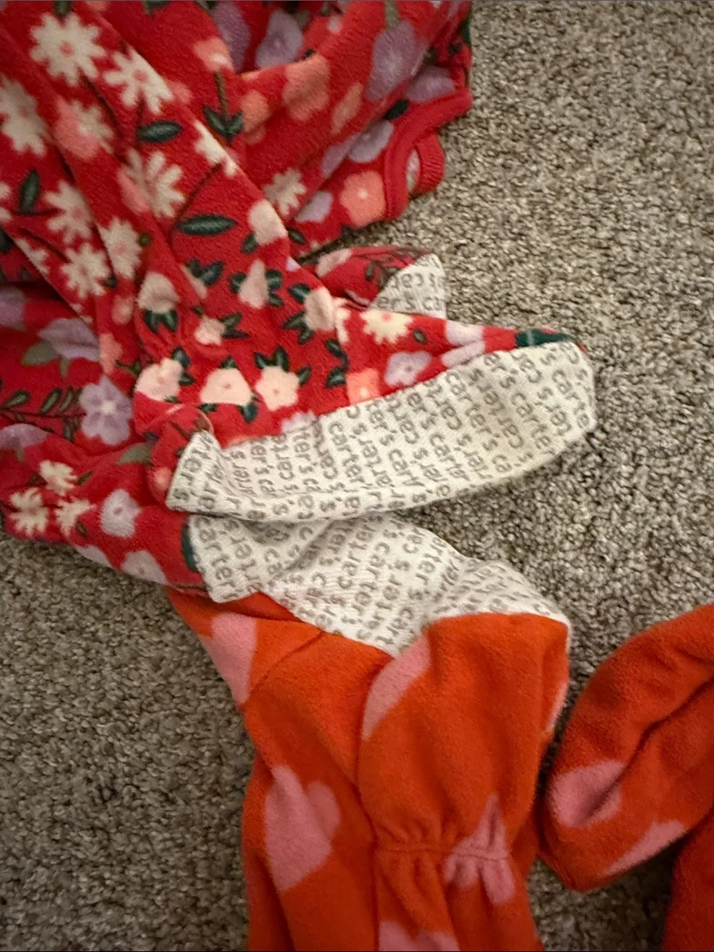 Carter's Girls' Fleece Footie Pajama bundle of 4 size 4T
